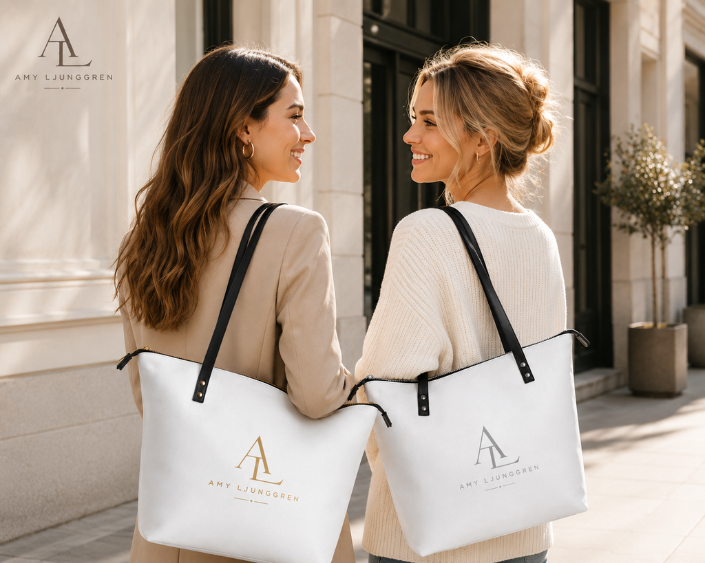 Rymlig totebag i konstläder
