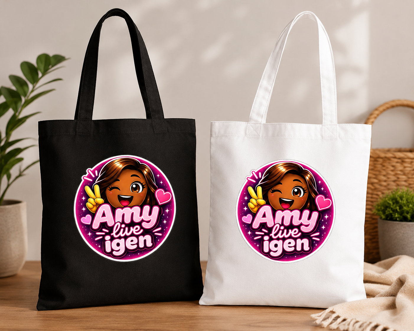 "Amy live igen" tygväska