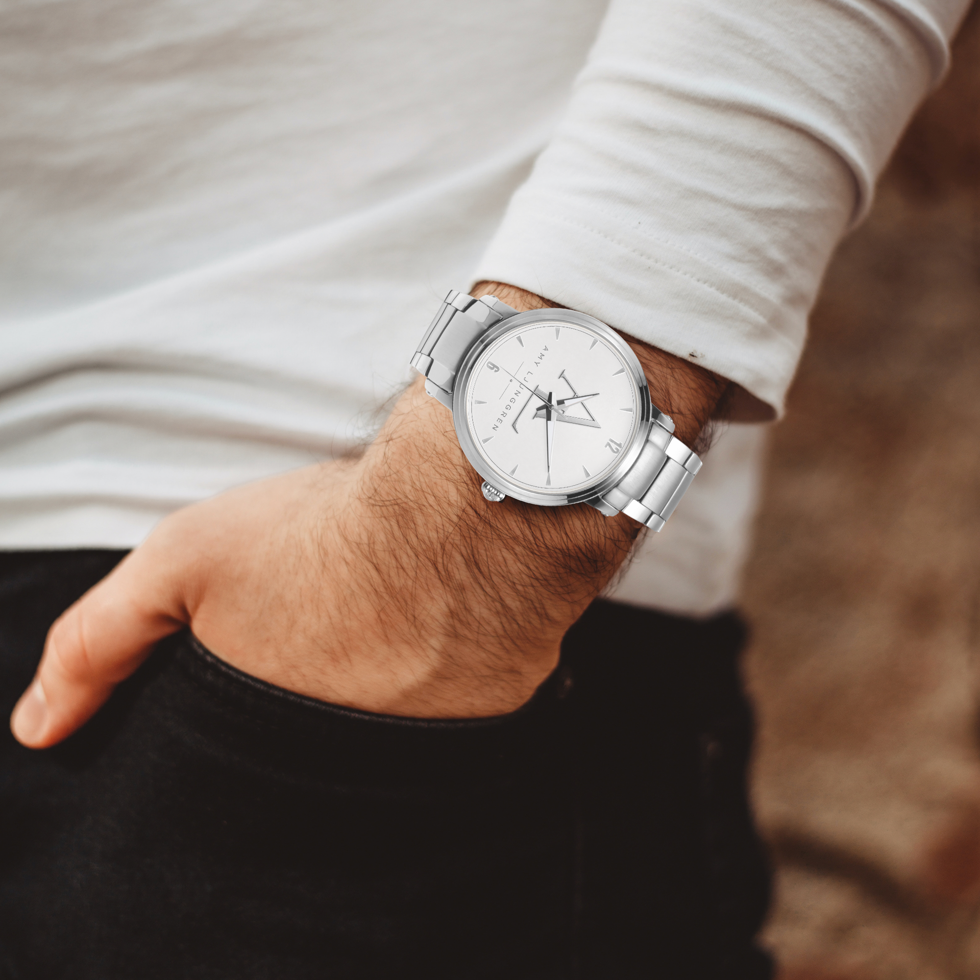 Armbandsur i rostfritt stål för både honom och henne!
