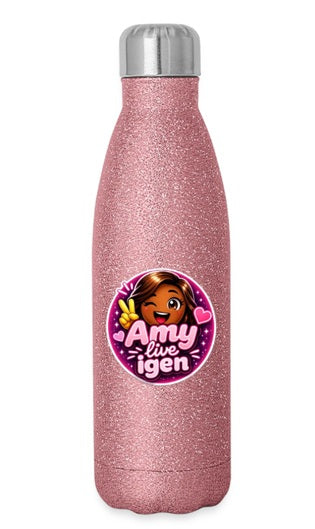 "Amy live igen" Glittrig termosflaska 500 ml