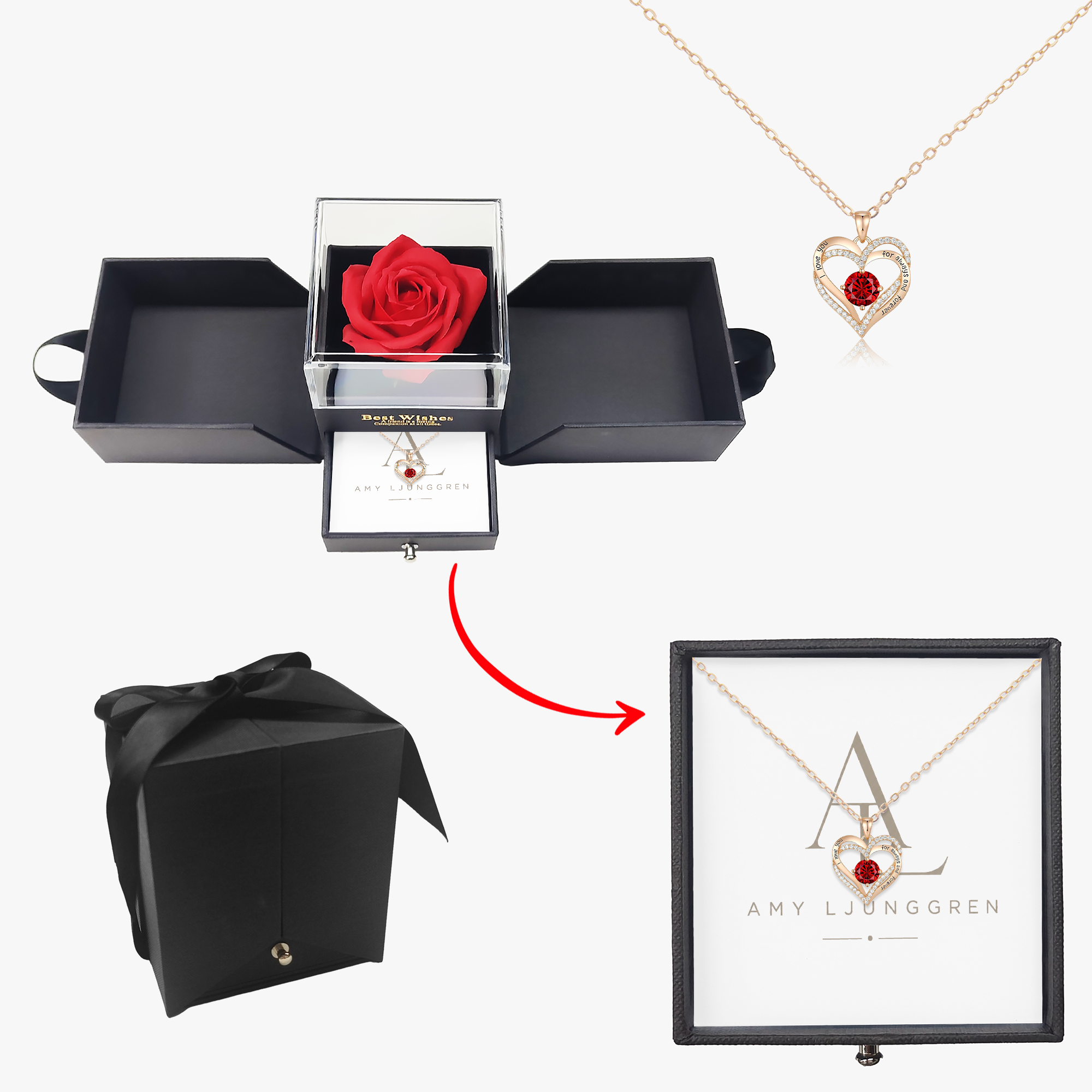 Halsband med födelsesten till mamma