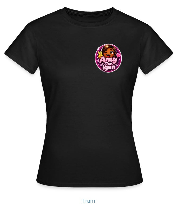 "Amy live igen" t-shirt dam (litet tryck)
