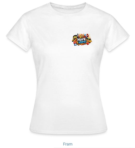 "Vi hörs & störs" t-shirt dam (litet tryck)