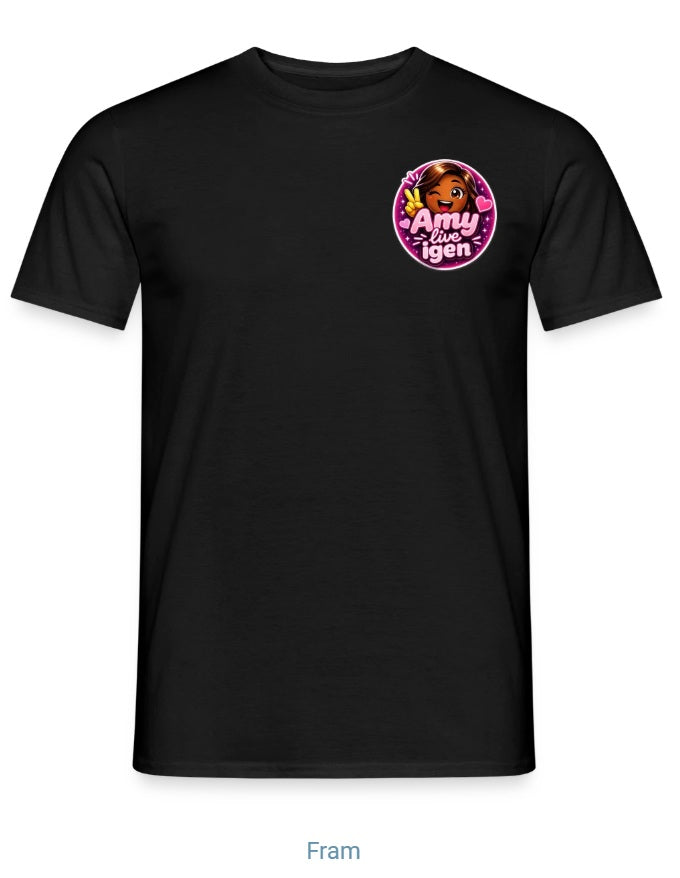 "Amy live igen" t-shirt herr (litet tryck)