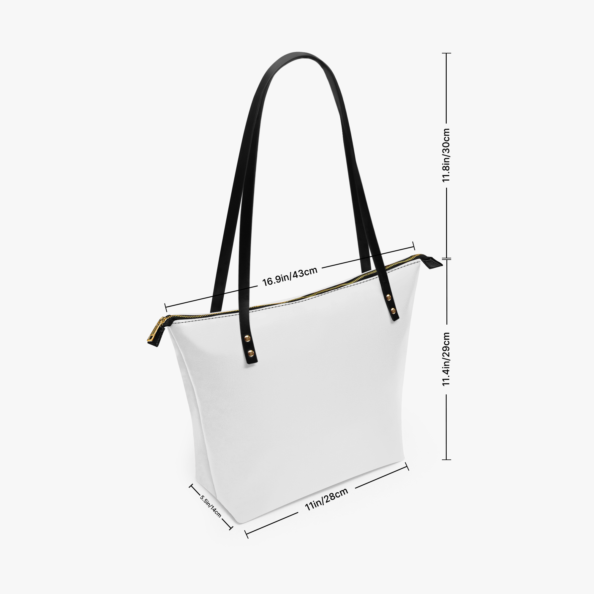 Rymlig totebag i konstläder